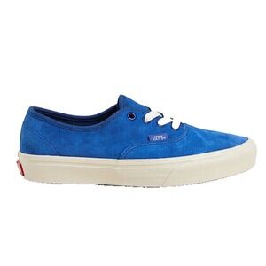 Vans Authentic Blue Suede Shoes‎ Leather Scotchgard Womens 7